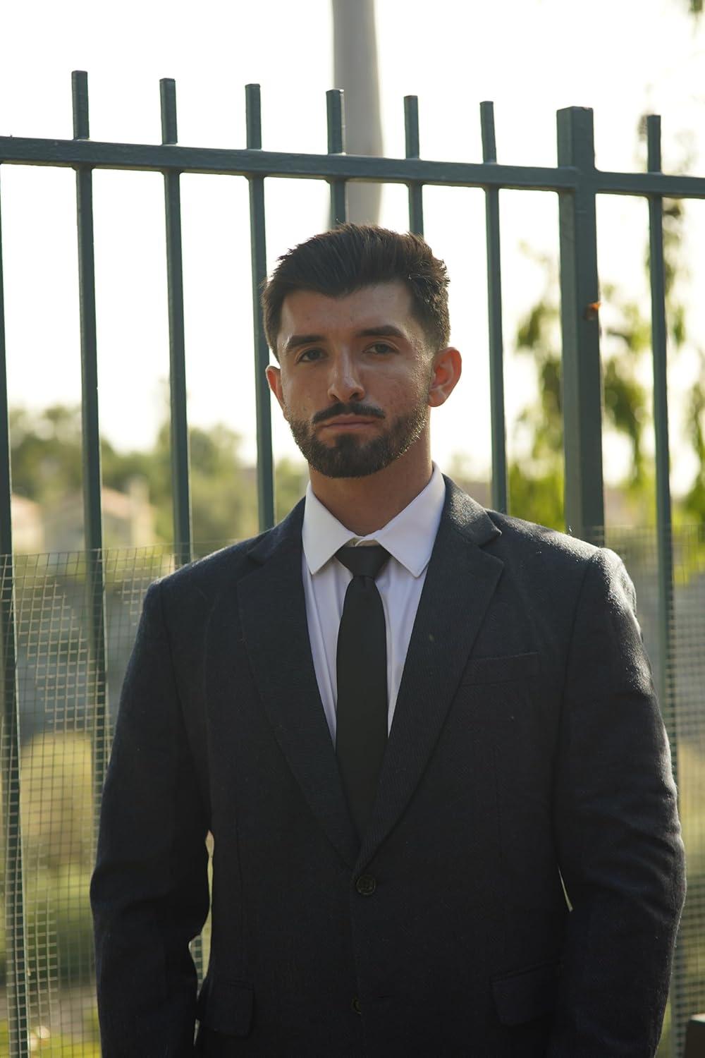 imageMens Wool Blend Blazer Jacket Houndstooth Suit Blazer Notch Lapel 2 ButtonBrown