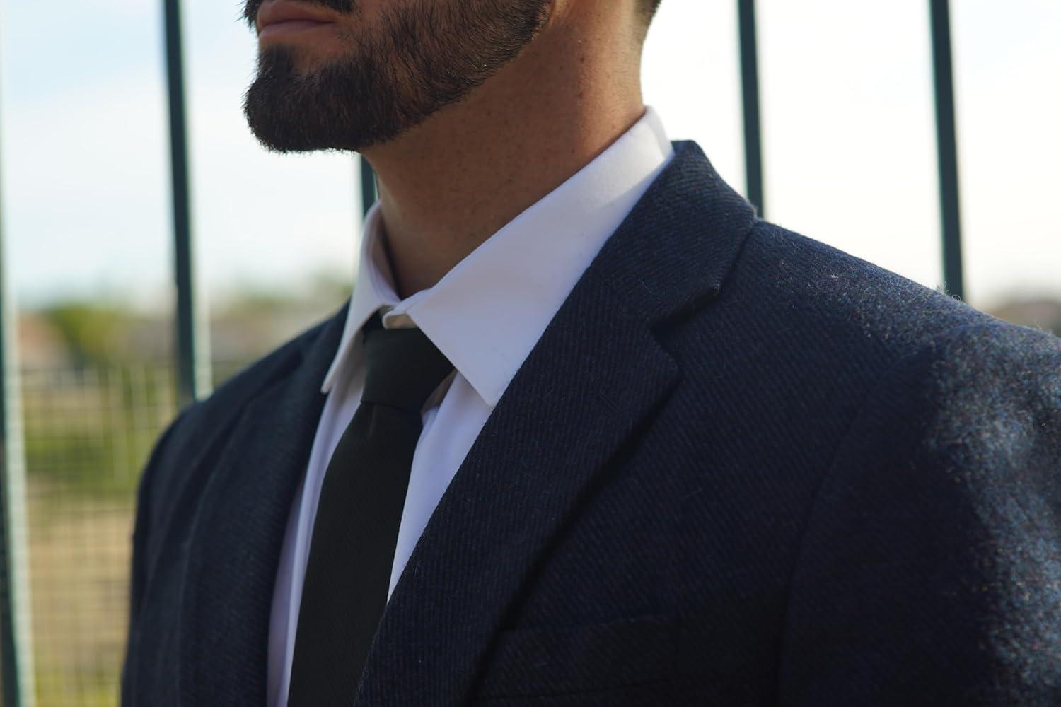 imageMens Wool Blend Blazer Jacket Houndstooth Suit Blazer Notch Lapel 2 ButtonBrown