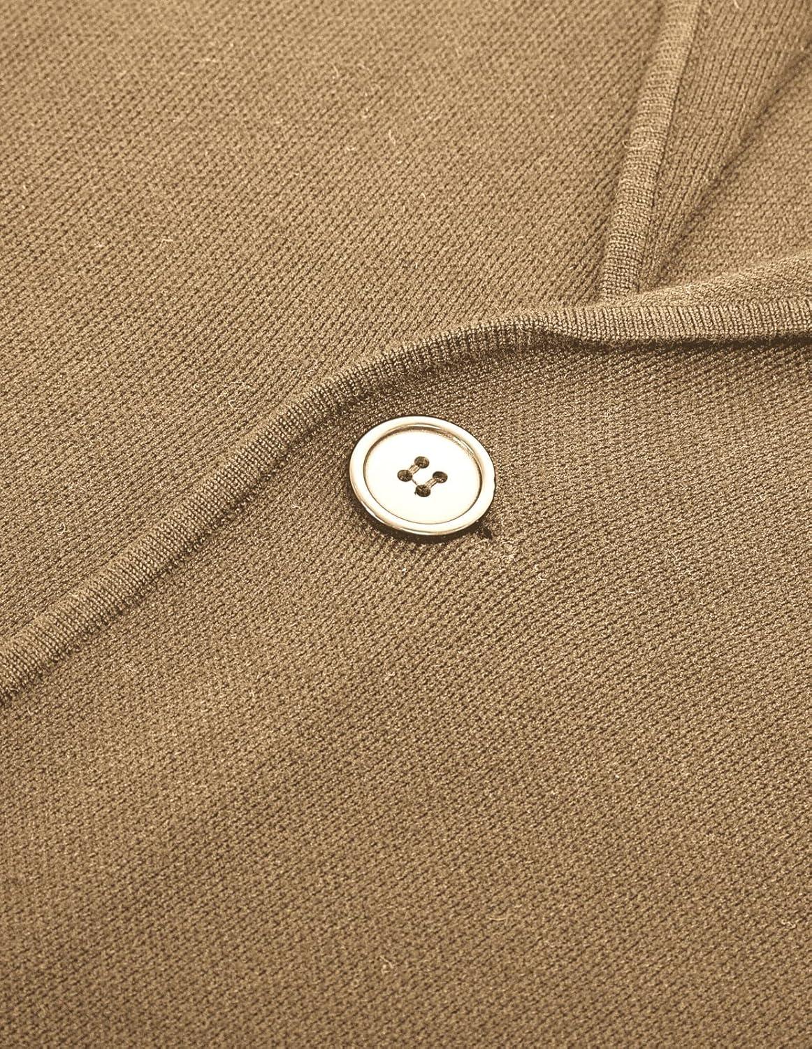 imagePJ PAUL JONES Mens Cardigan Sweater Shawl Collar Button Down Knit Blazer Jacket KnitwearCamel