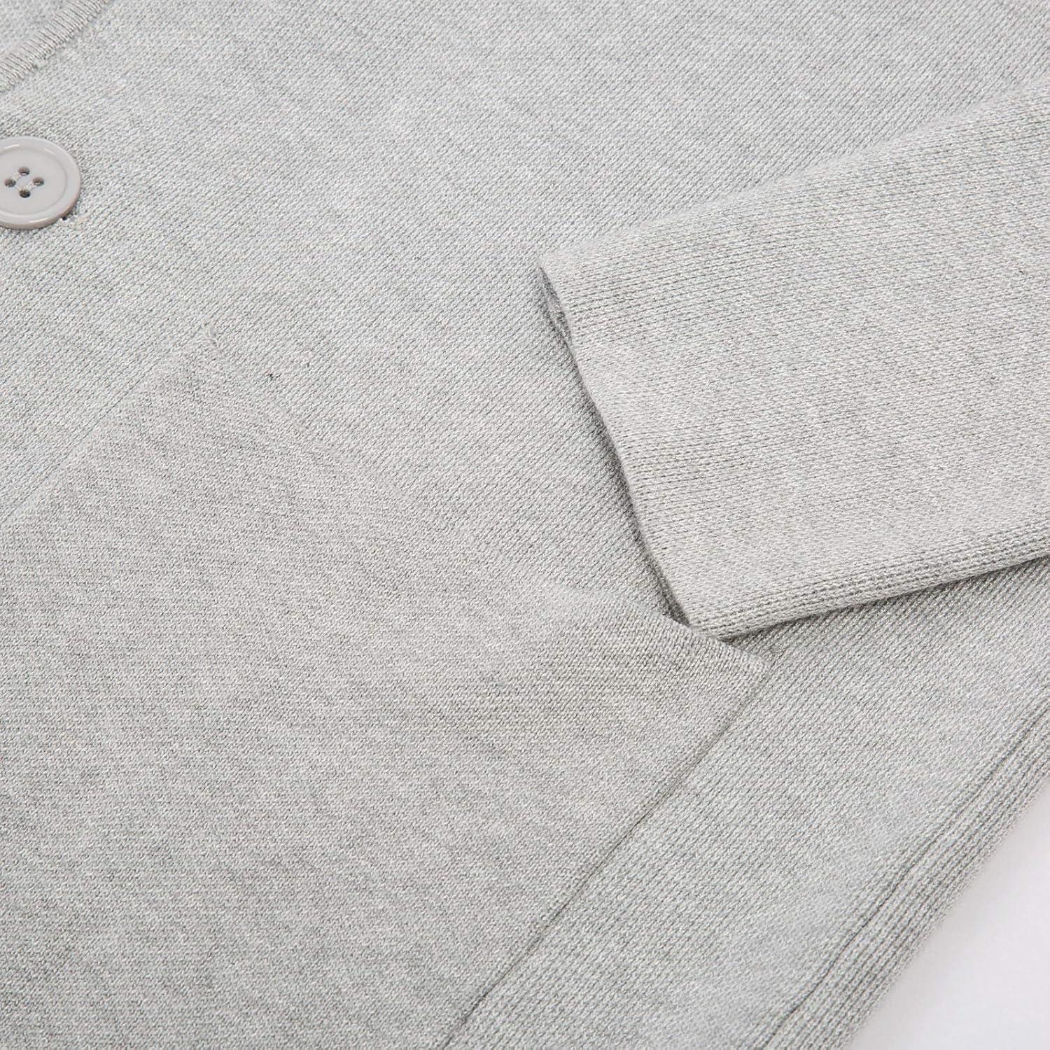 imagePJ PAUL JONES Mens Cardigan Sweater Shawl Collar Button Down Knit Blazer Jacket KnitwearGrey