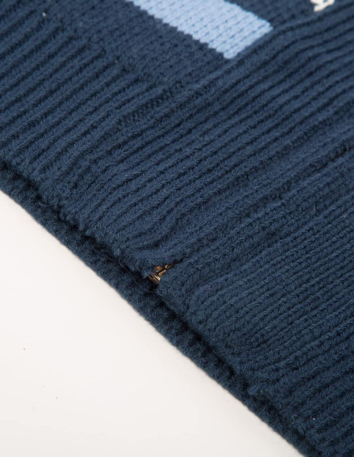 imagePJ PAUL JONES Mens Casual Curling Sweater Cardigans Full Zip Knitted SweaterRoyal Blue