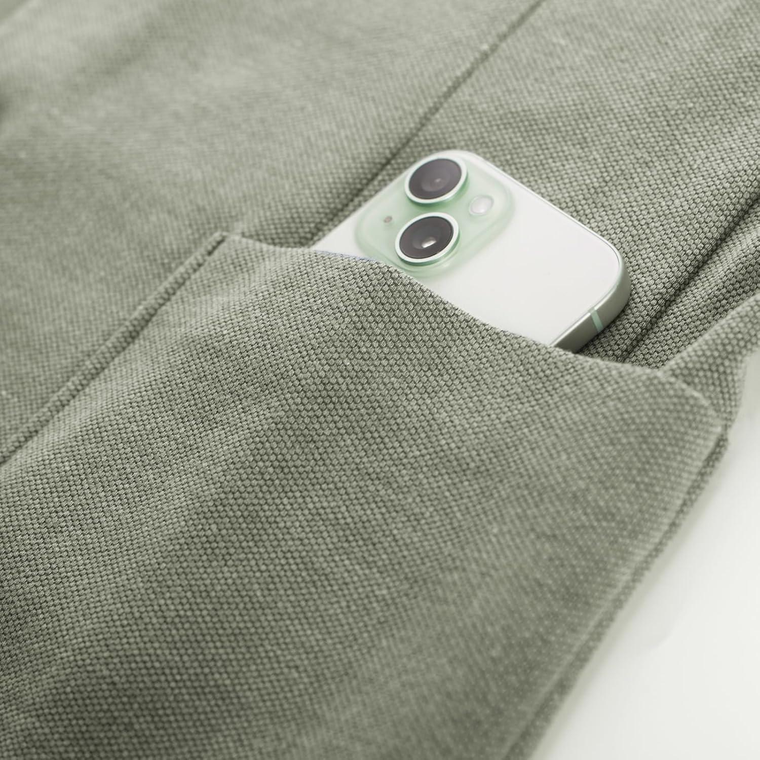 imagePJ PAUL JONES Mens Casual Knit Blazer Suit Jackets Two Button Lightweight Unlined Sport CoatLight Green