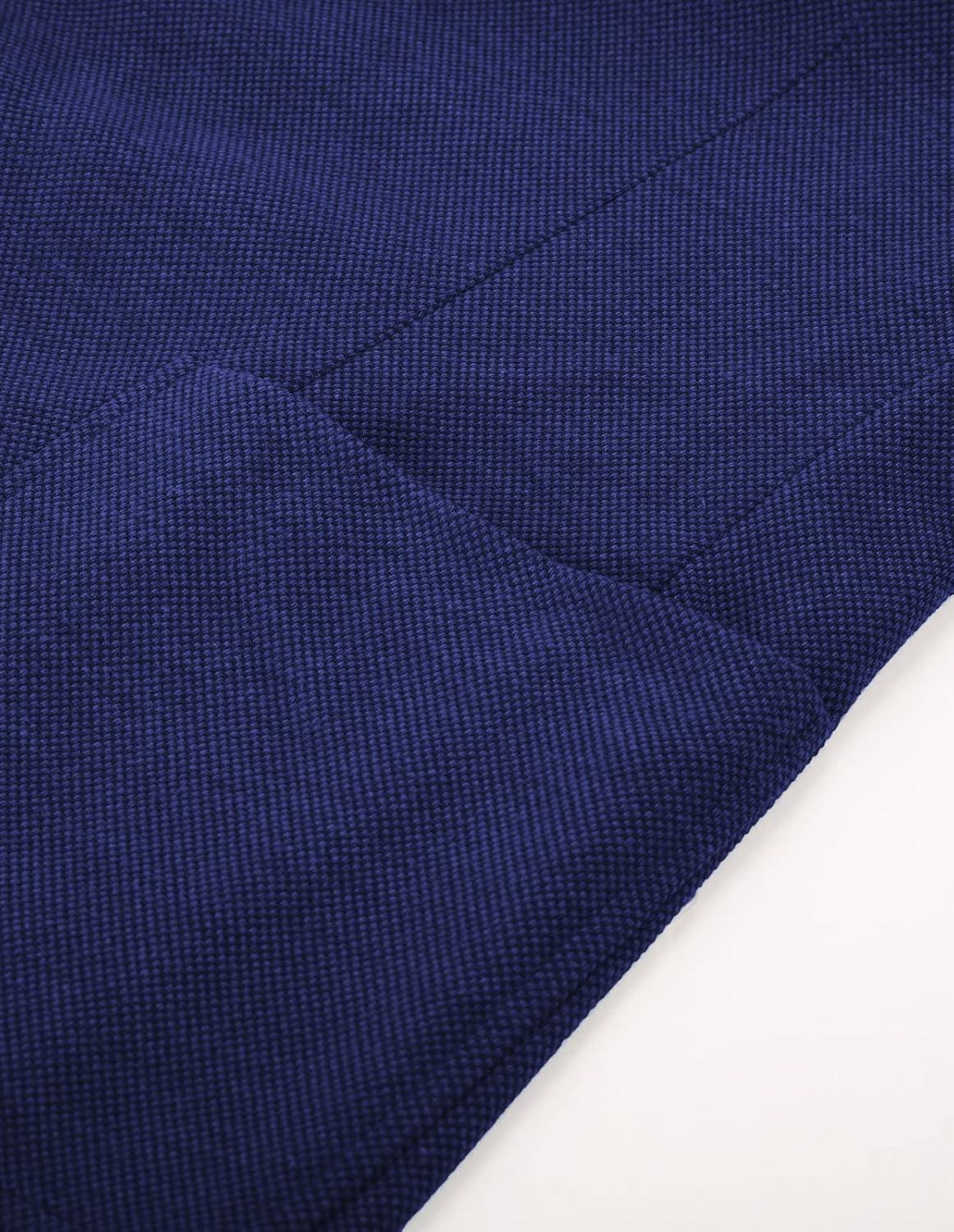 imagePJ PAUL JONES Mens Casual Knit Blazer Suit Jackets Two Button Lightweight Unlined Sport CoatRoyal Blue