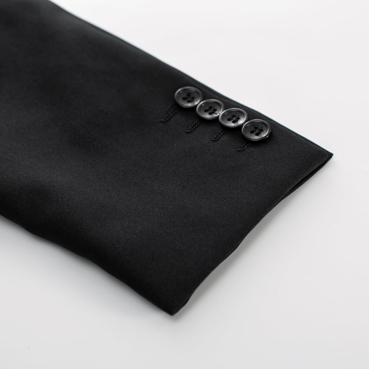 imagePJ PAUL JONES Mens Casual Sport Coat Blazer Two Buttons Lightweight Business JacketsBlack