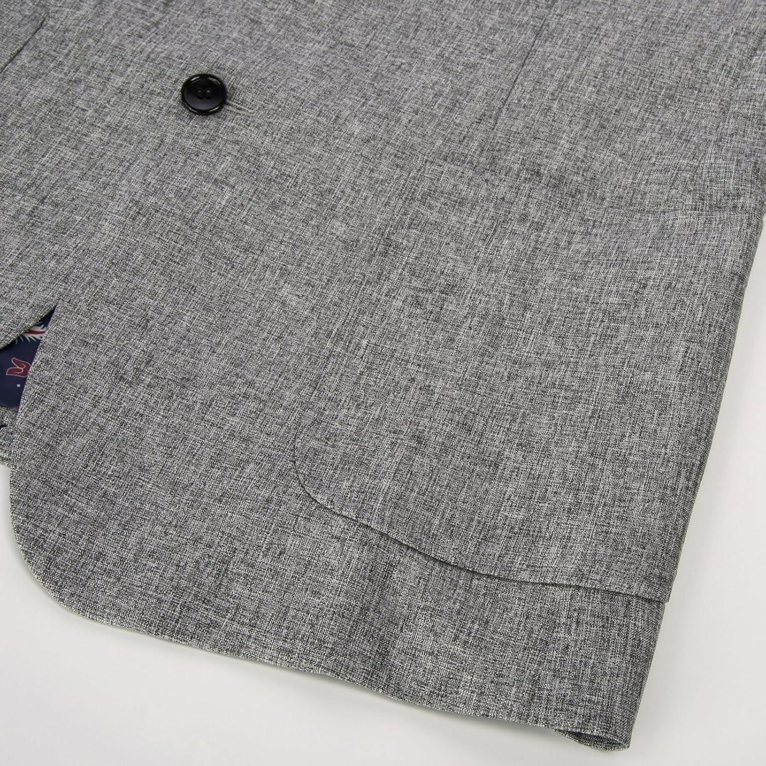 imagePJ PAUL JONES Mens Casual Sport Coat Blazer Two Buttons Lightweight Business JacketsDark Gray