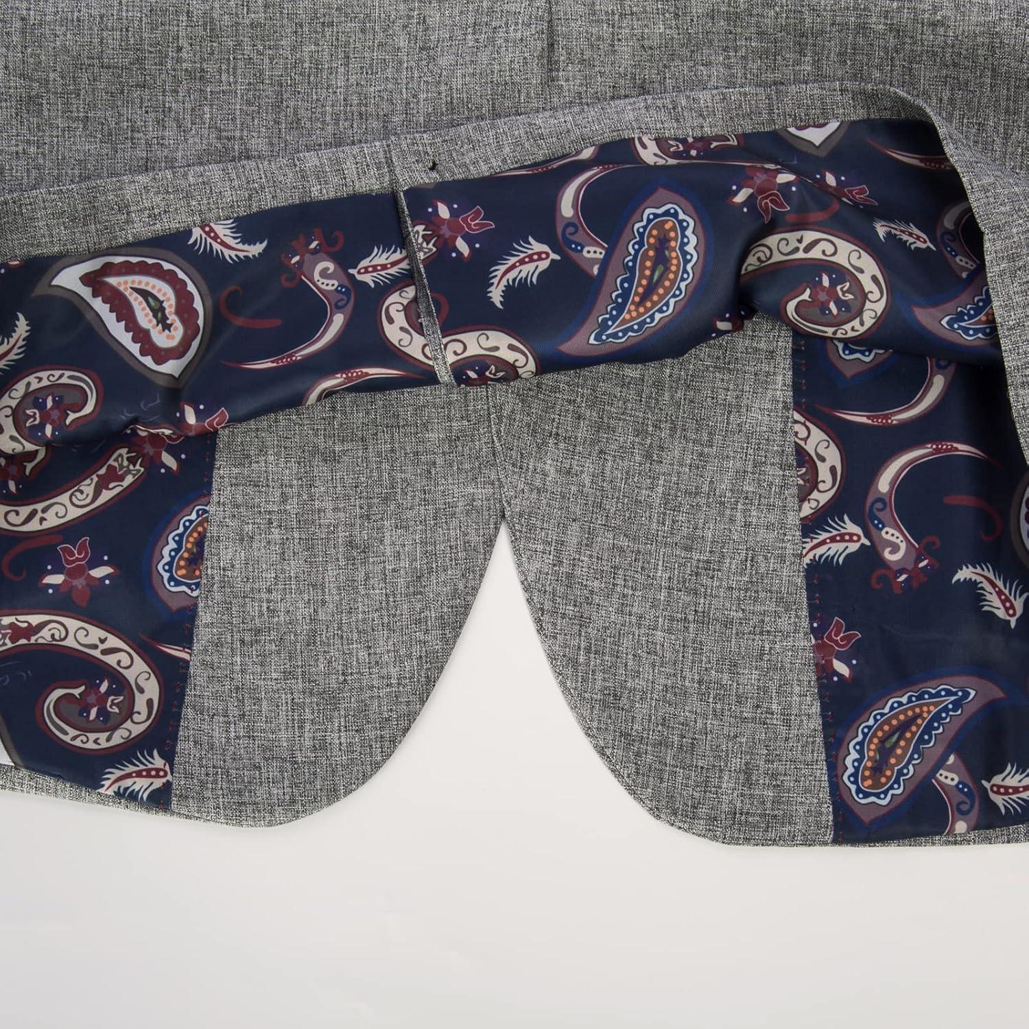 imagePJ PAUL JONES Mens Casual Sport Coat Blazer Two Buttons Lightweight Business JacketsDark Gray