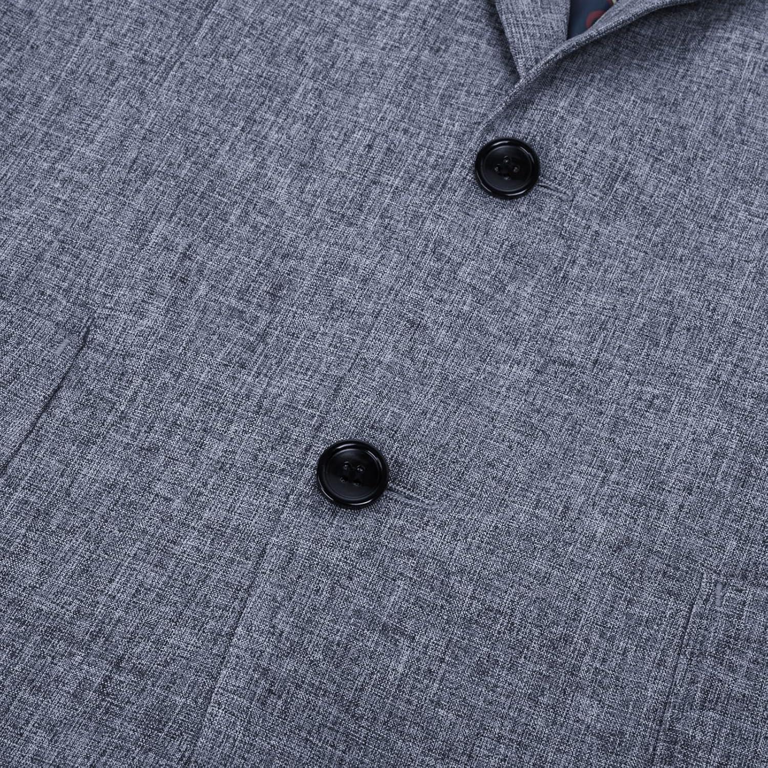 imagePJ PAUL JONES Mens Casual Sport Coat Blazer Two Buttons Lightweight Business JacketsDark Navy