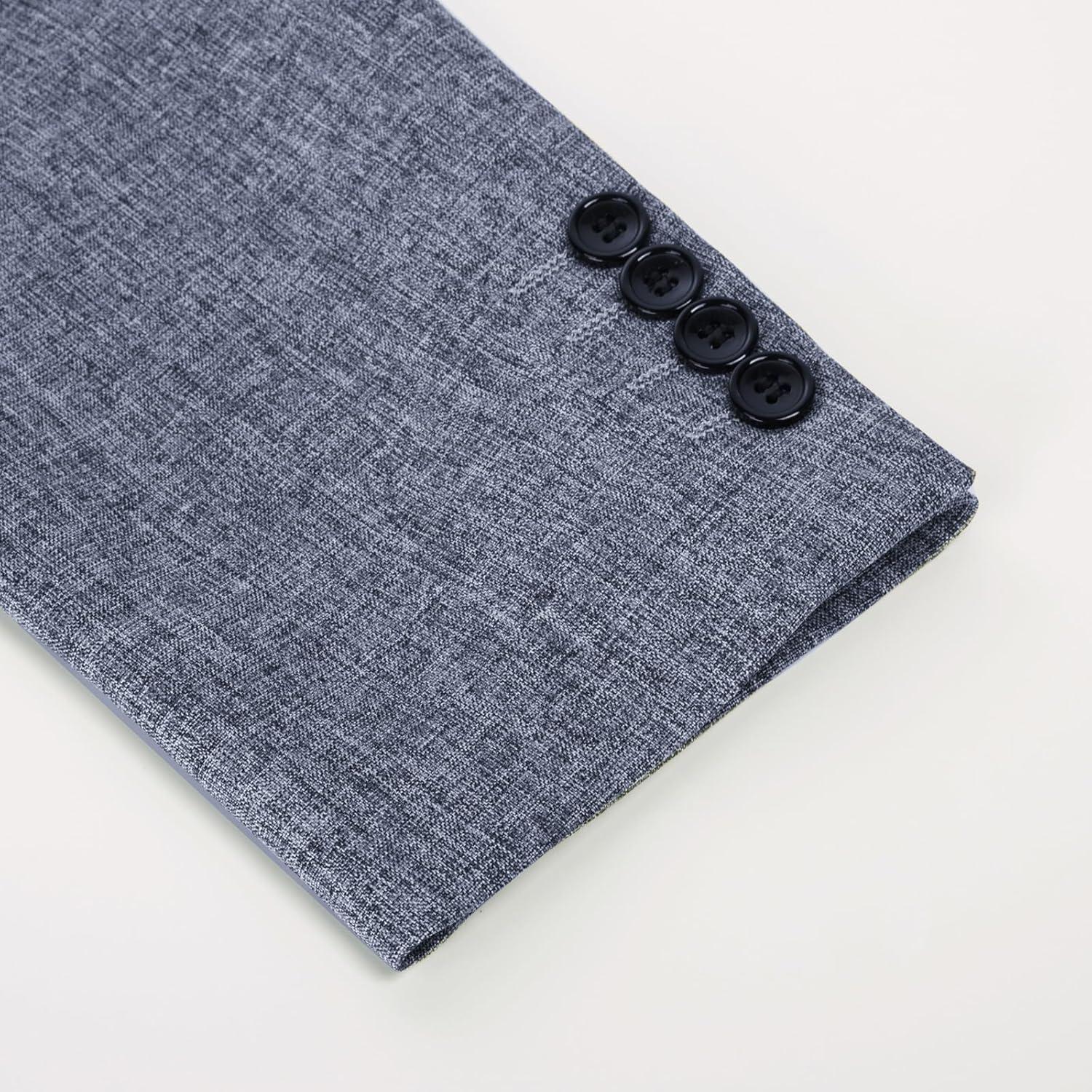 imagePJ PAUL JONES Mens Casual Sport Coat Blazer Two Buttons Lightweight Business JacketsDark Navy