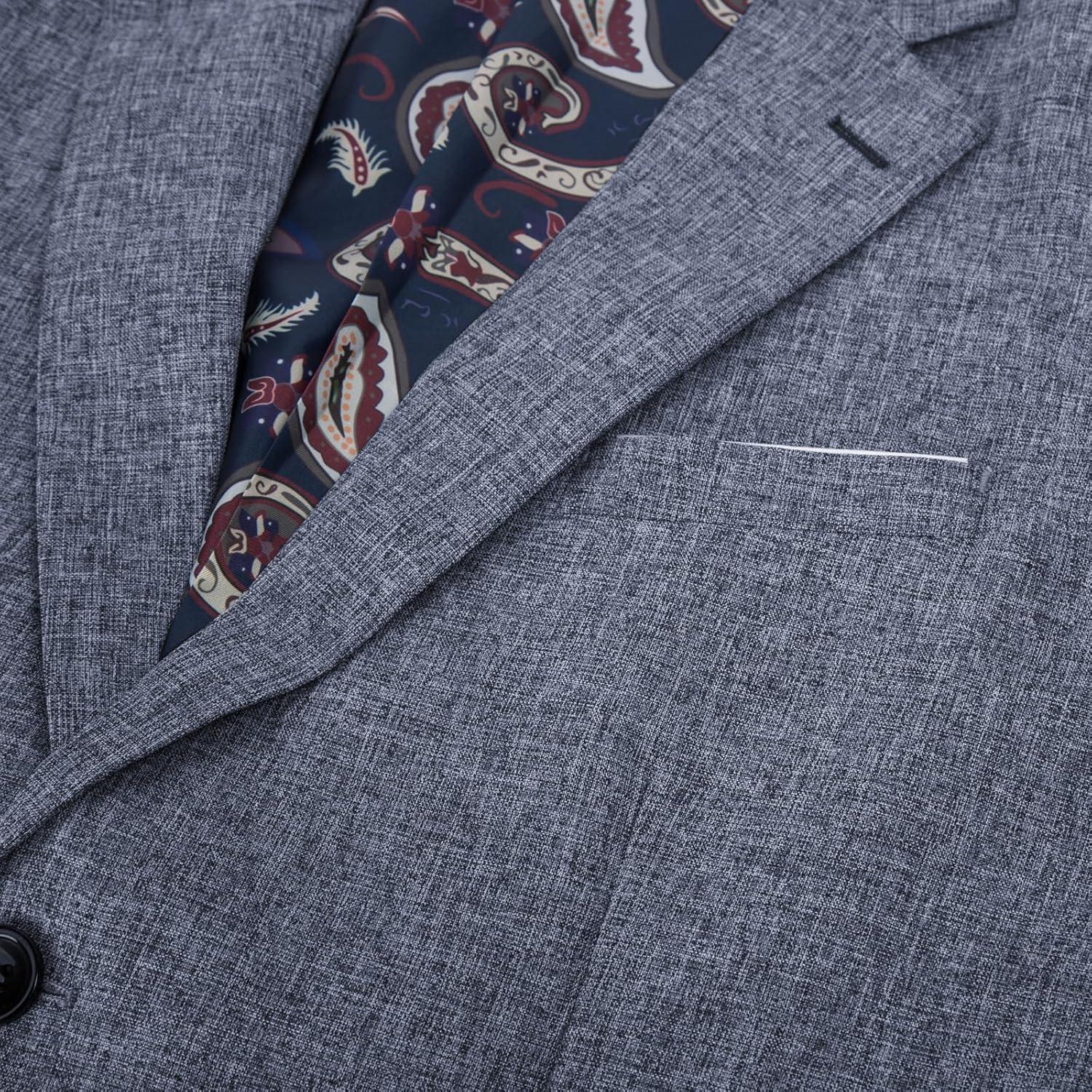 imagePJ PAUL JONES Mens Casual Sport Coat Blazer Two Buttons Lightweight Business JacketsDark Navy