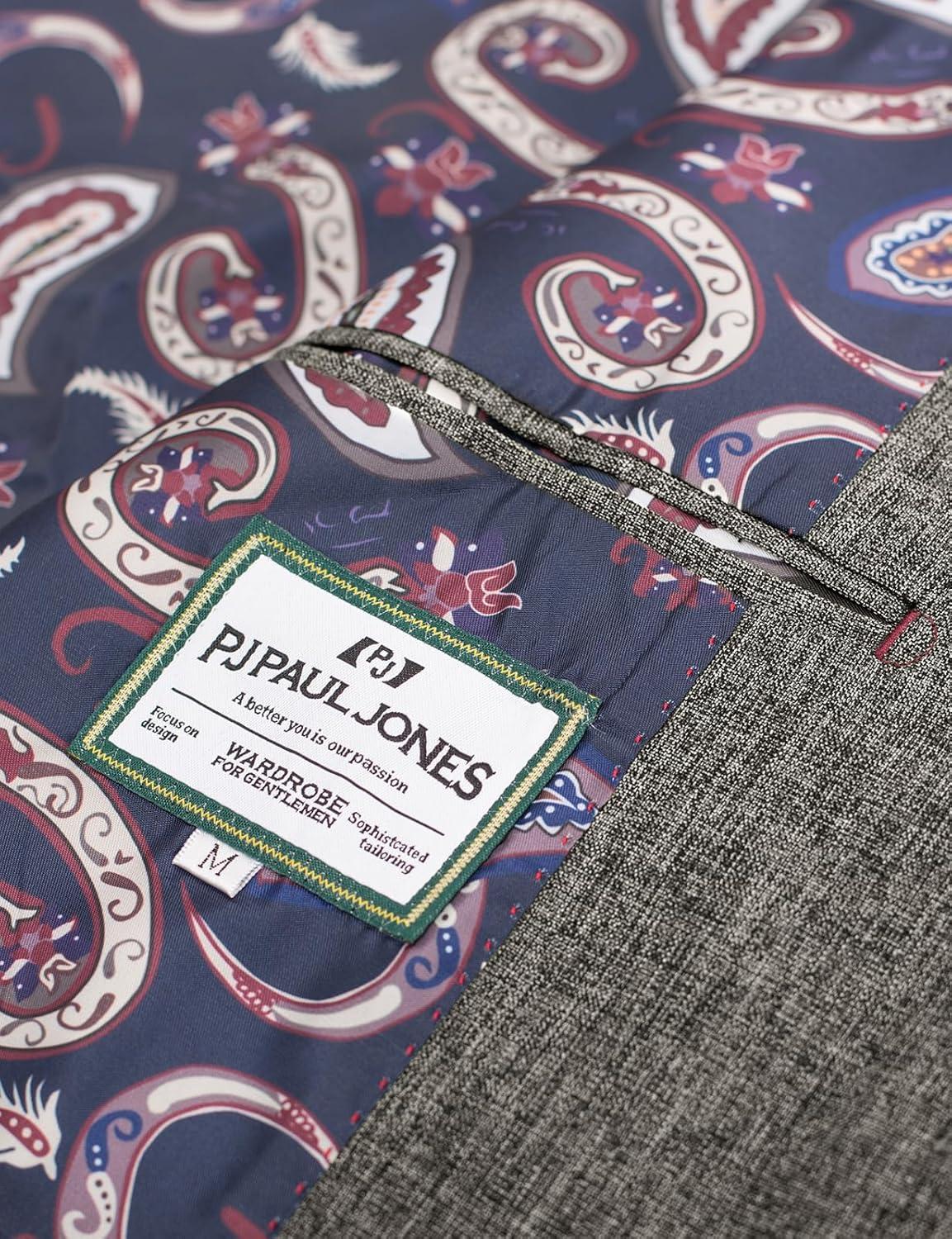 imagePJ PAUL JONES Mens Casual Sport Coat Blazer Two Buttons Lightweight Business JacketsKhaki