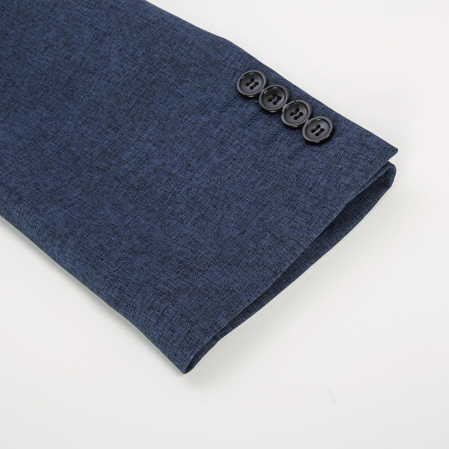 imagePJ PAUL JONES Mens Casual Sport Coat Blazer Two Buttons Lightweight Business JacketsNavy