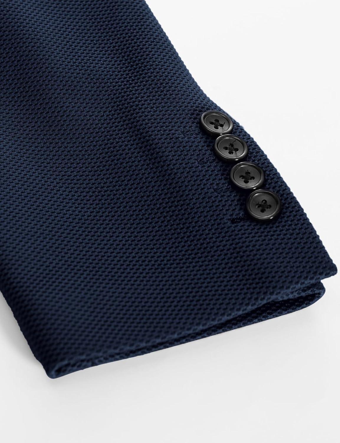 imagePJ PAUL JONES Mens Casual Sport Coat Blazer Two Buttons Lightweight Business JacketsNavy Blue1