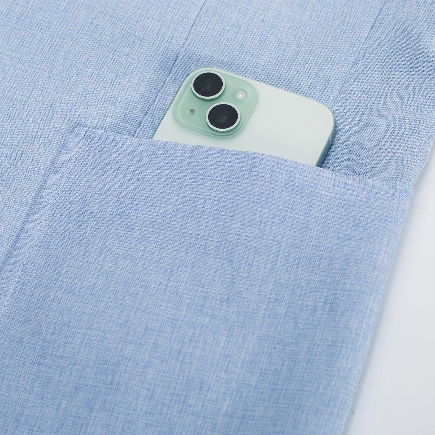 imagePJ PAUL JONES Mens Casual Sport Coat Blazer Two Buttons Lightweight Business JacketsSky Blue