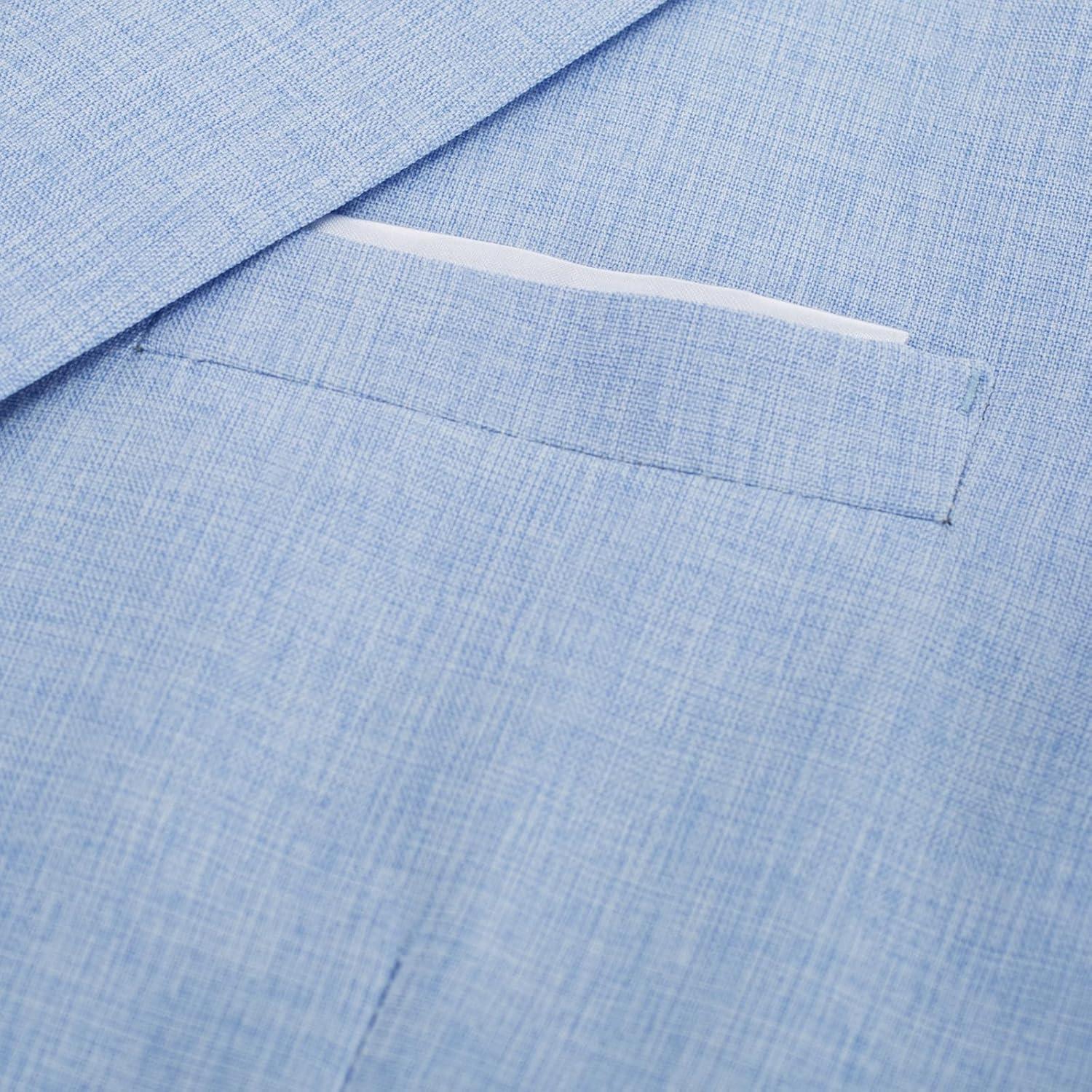 imagePJ PAUL JONES Mens Casual Sport Coat Blazer Two Buttons Lightweight Business JacketsSky Blue