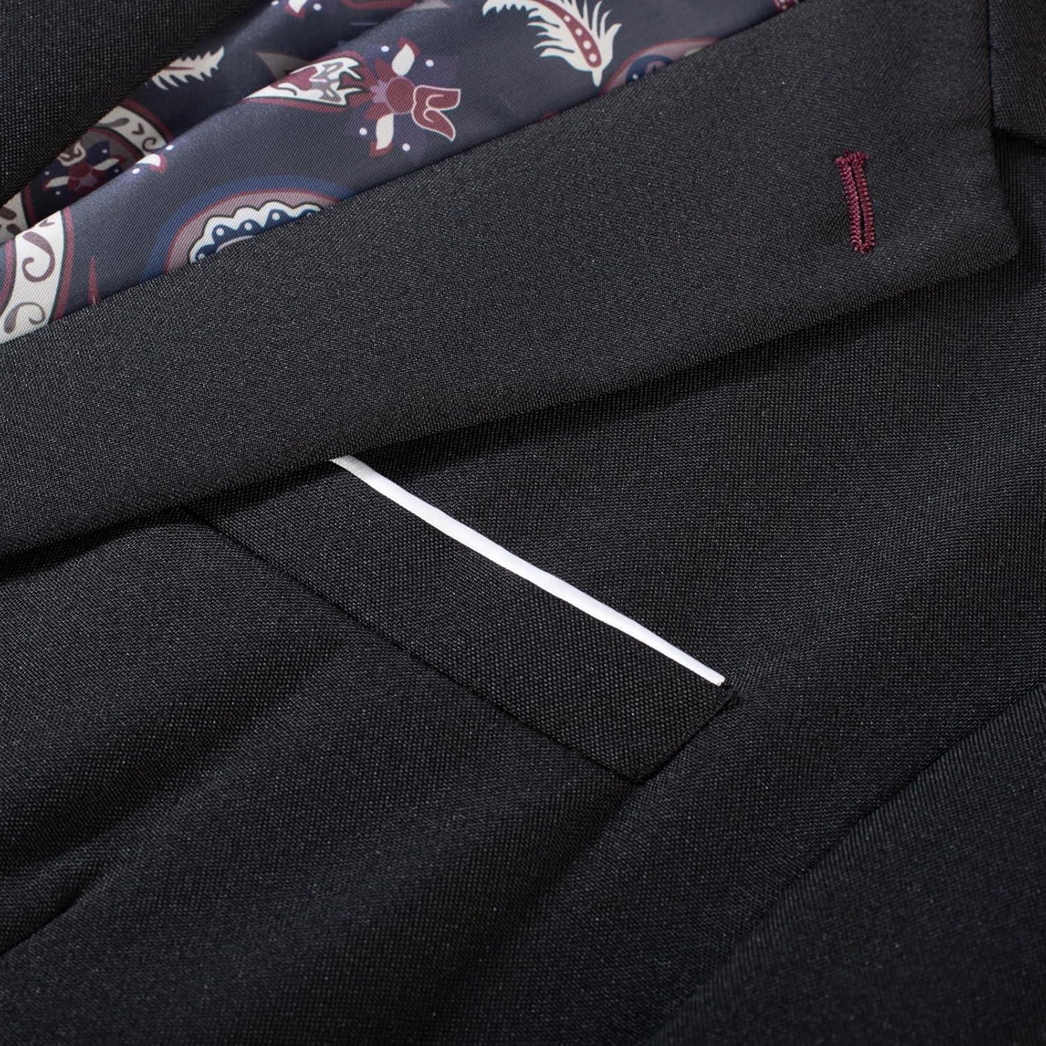 imagePJ PAUL JONES Mens Casual Sport Coats Two Buttons Lightweight Business Sport BlazerBlack