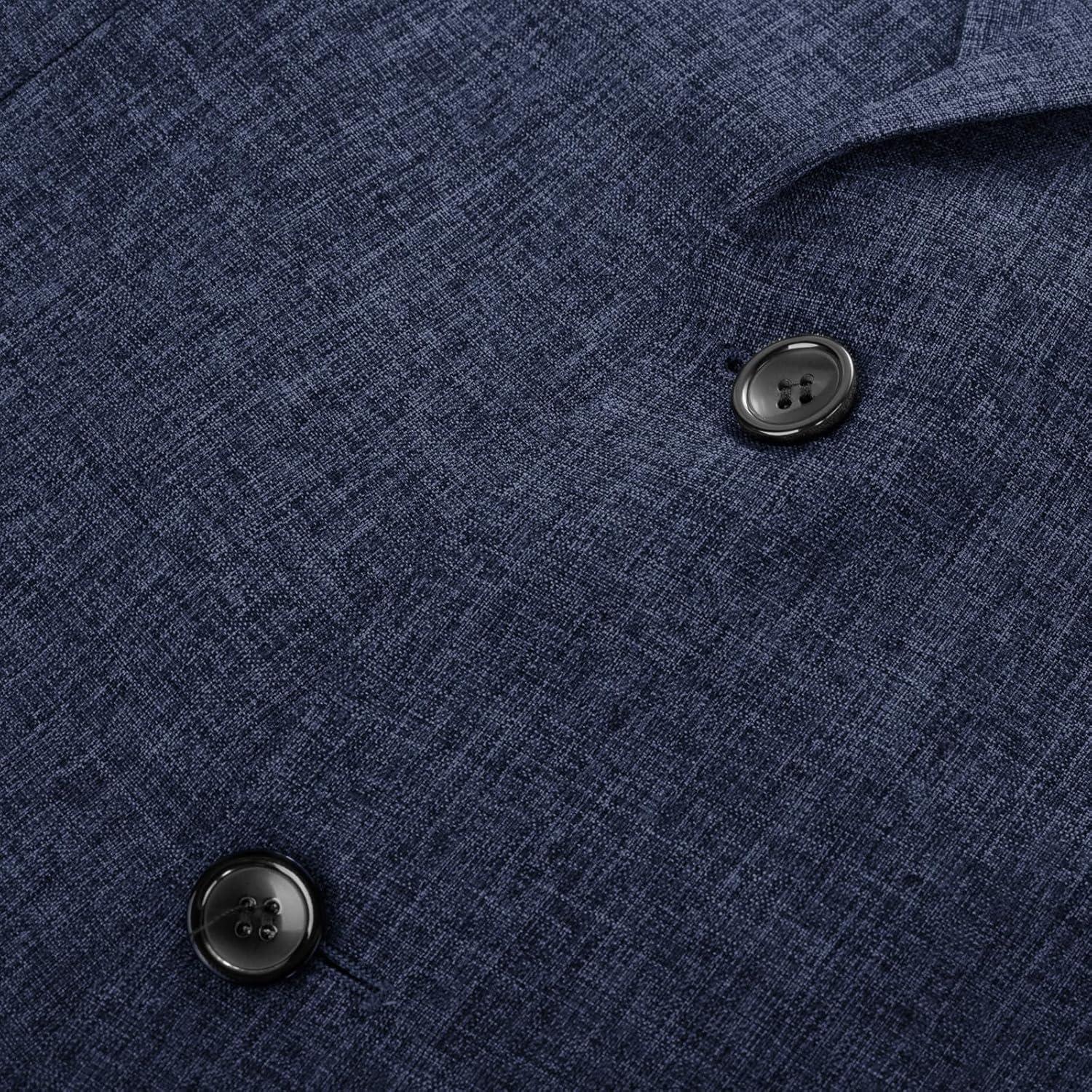 imagePJ PAUL JONES Mens Casual Sport Coats Two Buttons Lightweight Business Sport BlazerNavy Blue