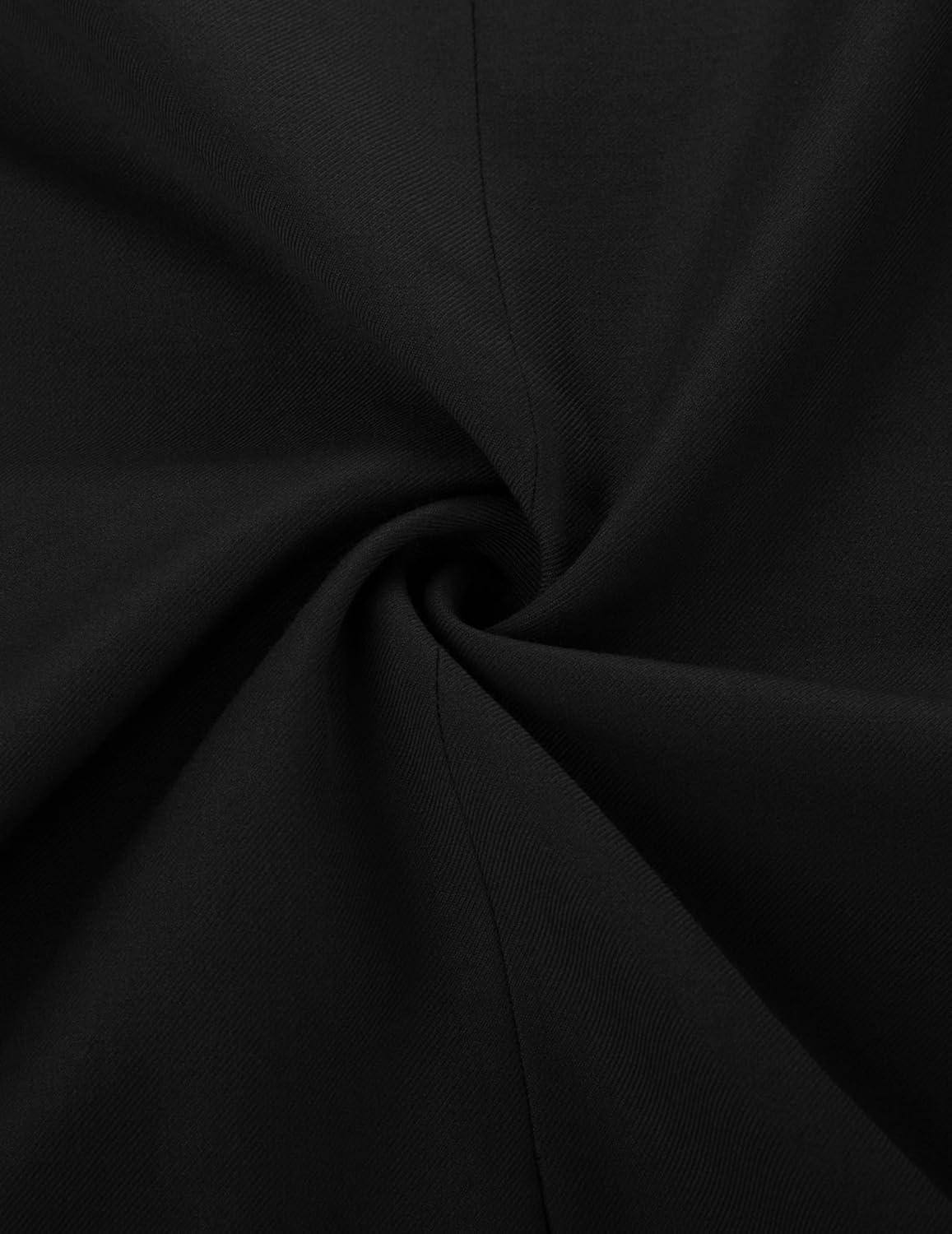 imagePJ PAUL JONES Mens Casual Sport Coats Wool Blend Blazer Jackets One Button Lightweight Business Suit JacketsBlack