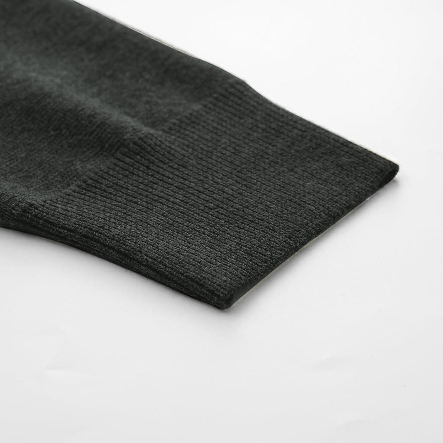 imagePJ PAUL JONES Mens Full Zip Cardigan Sweater Stand Collar Regular Fit Knit SweatersCharcoal Grey