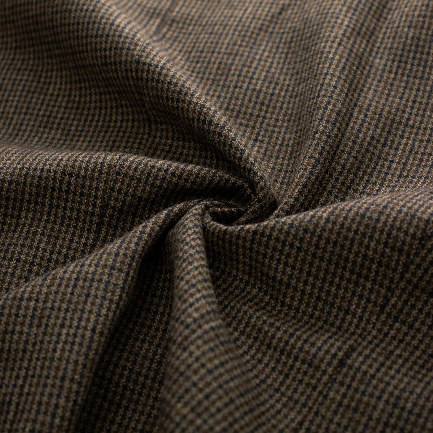 imagePJ PAUL JONES Mens Herringbone Tweed Blazer British Wool Blend Sport Coat JacketBrownhoundstooth