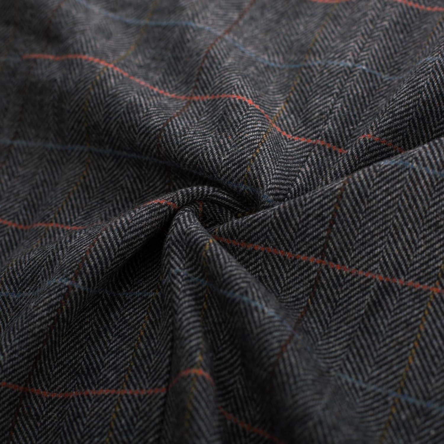 imagePJ PAUL JONES Mens Herringbone Tweed Blazer British Wool Blend Sport Coat JacketDgray