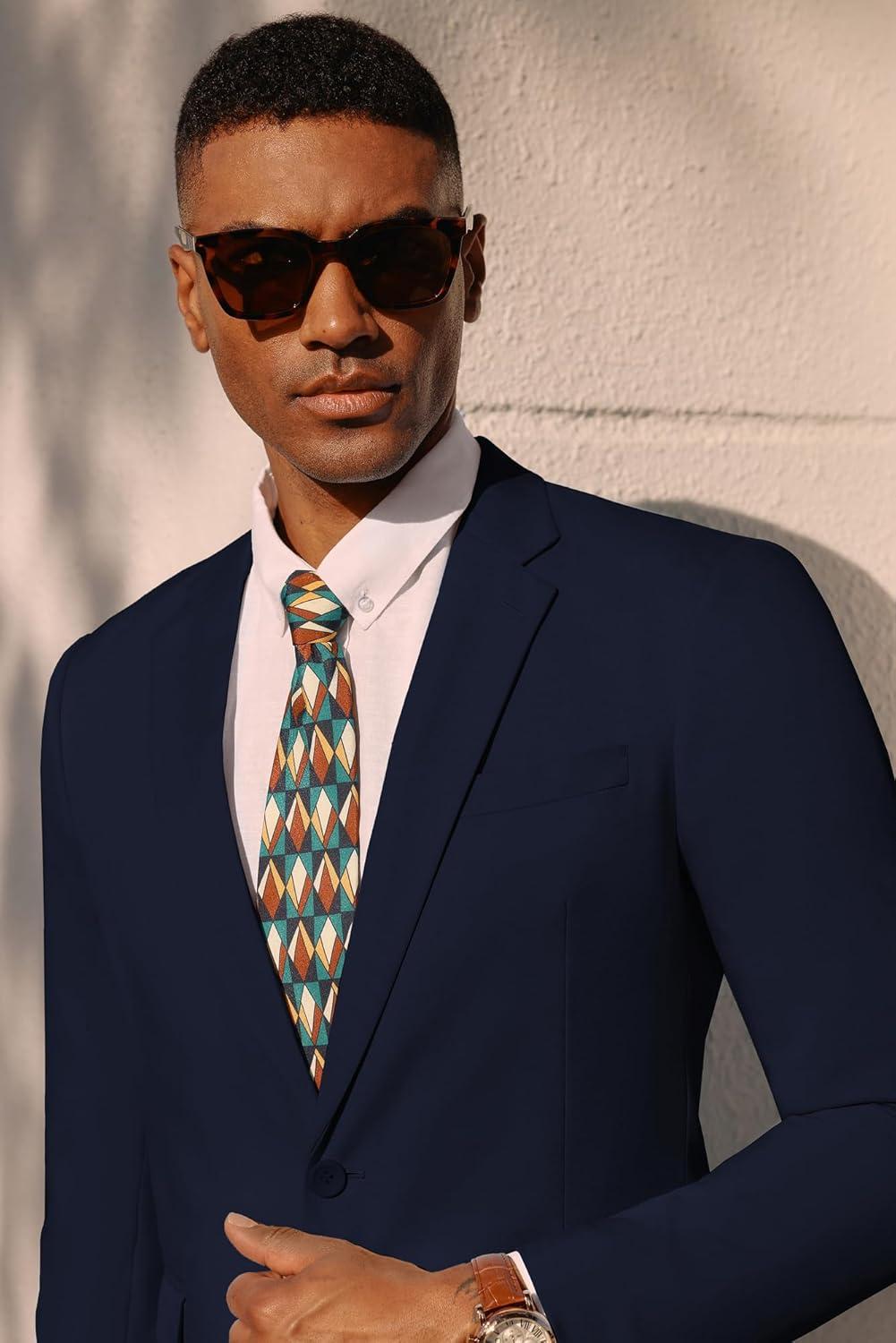 imagePJ PAUL JONES Mens Lightweight Sport Coat Casual One Button Blazer Breathable SportcoatDark Blue