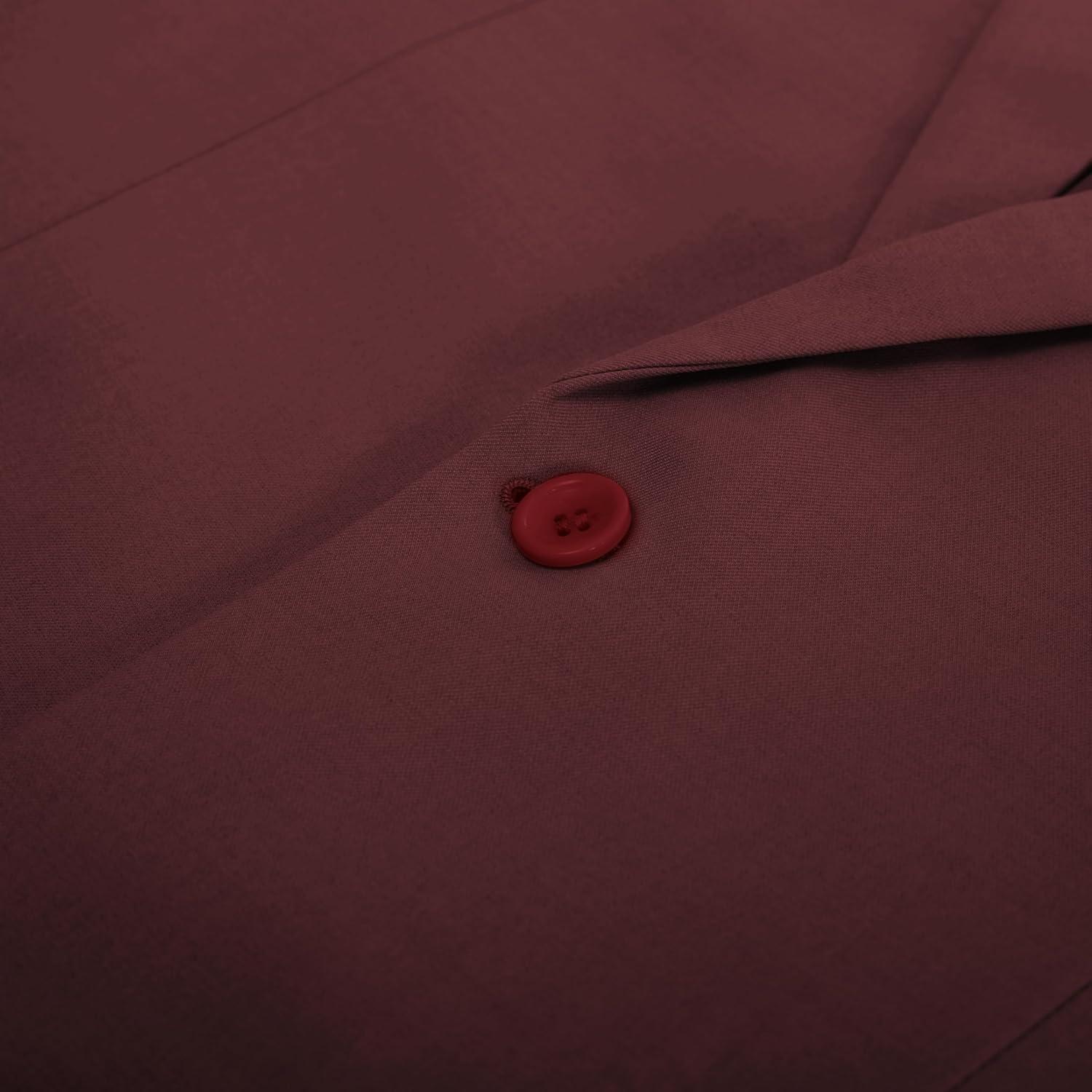 imagePJ PAUL JONES Mens Lightweight Sport Coat Casual One Button Blazer Breathable SportcoatWine Red