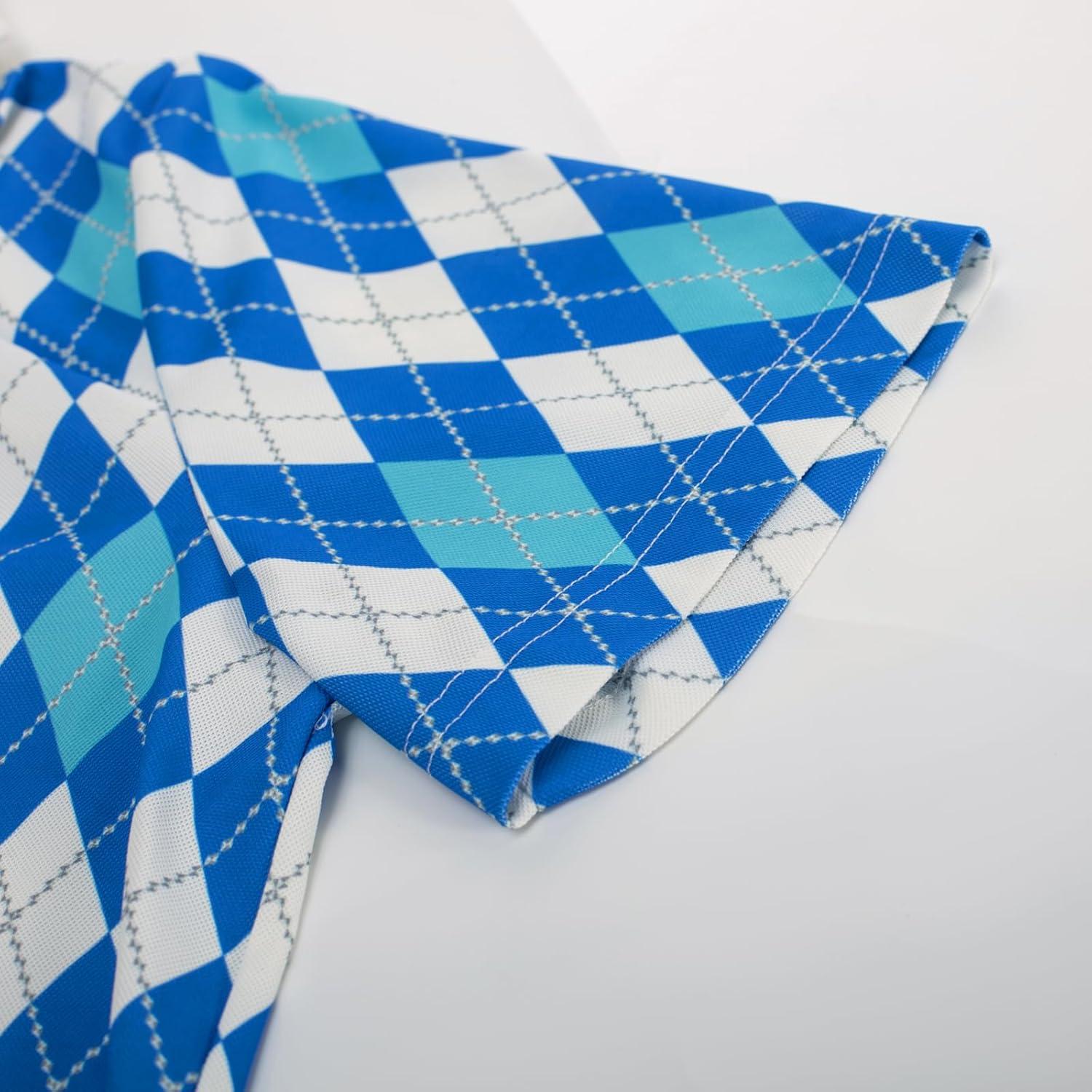 imagePJ PAUL JONES Mens Polo Shirt Short Sleeve Performance Golf Polo Shirts Daily CasualWearBlue