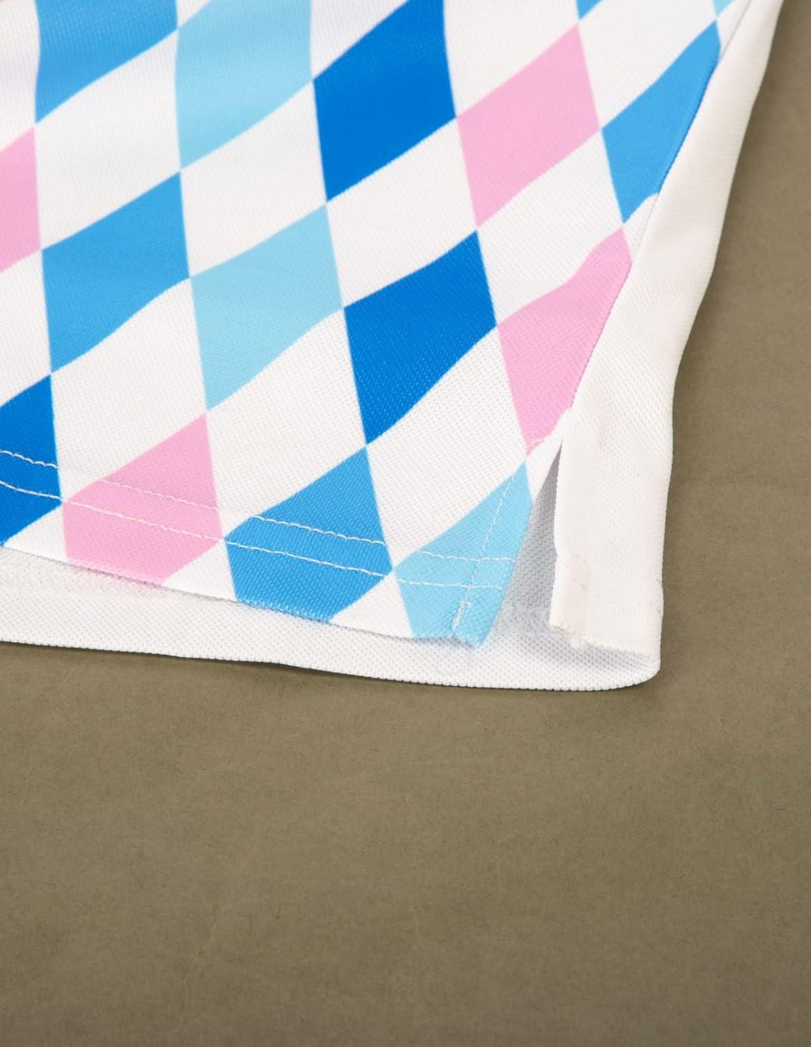 imagePJ PAUL JONES Mens Polo Shirt Short Sleeve Performance Golf Polo Shirts Daily CasualWearBluepurple