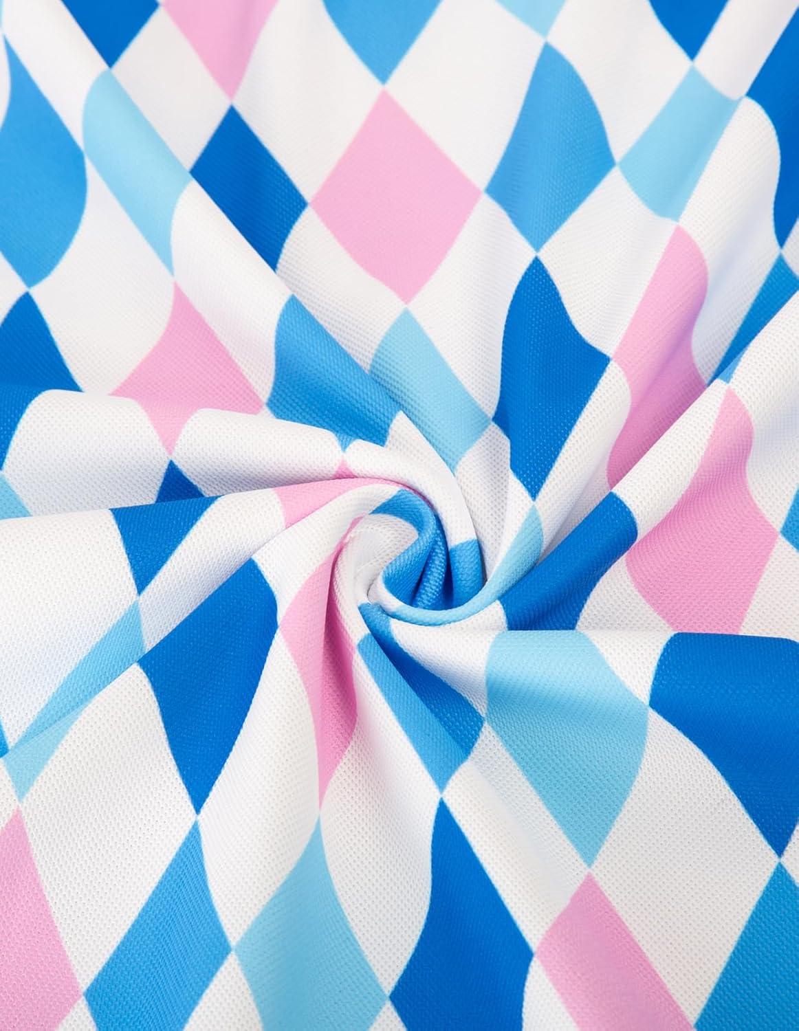 imagePJ PAUL JONES Mens Polo Shirt Short Sleeve Performance Golf Polo Shirts Daily CasualWearBluepurple