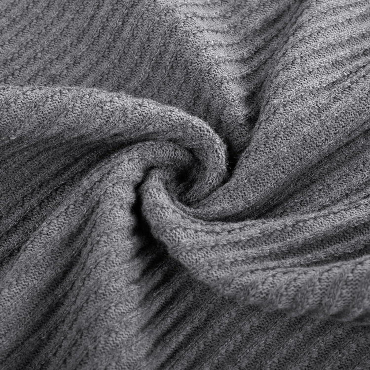 imagePJ PAUL JONES Mens Quarter Zip Pullover Sweaters Casual Knit Twill Texture SweaterGrey