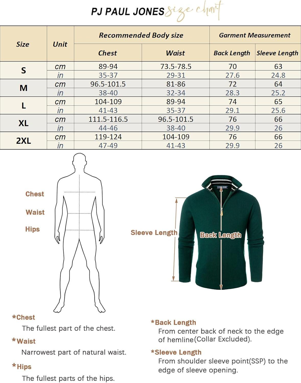 imagePJ PAUL JONES Mens Quarter Zip Pullover Sweaters Casual Slim Fit Knit Texture SweaterNavy Blue