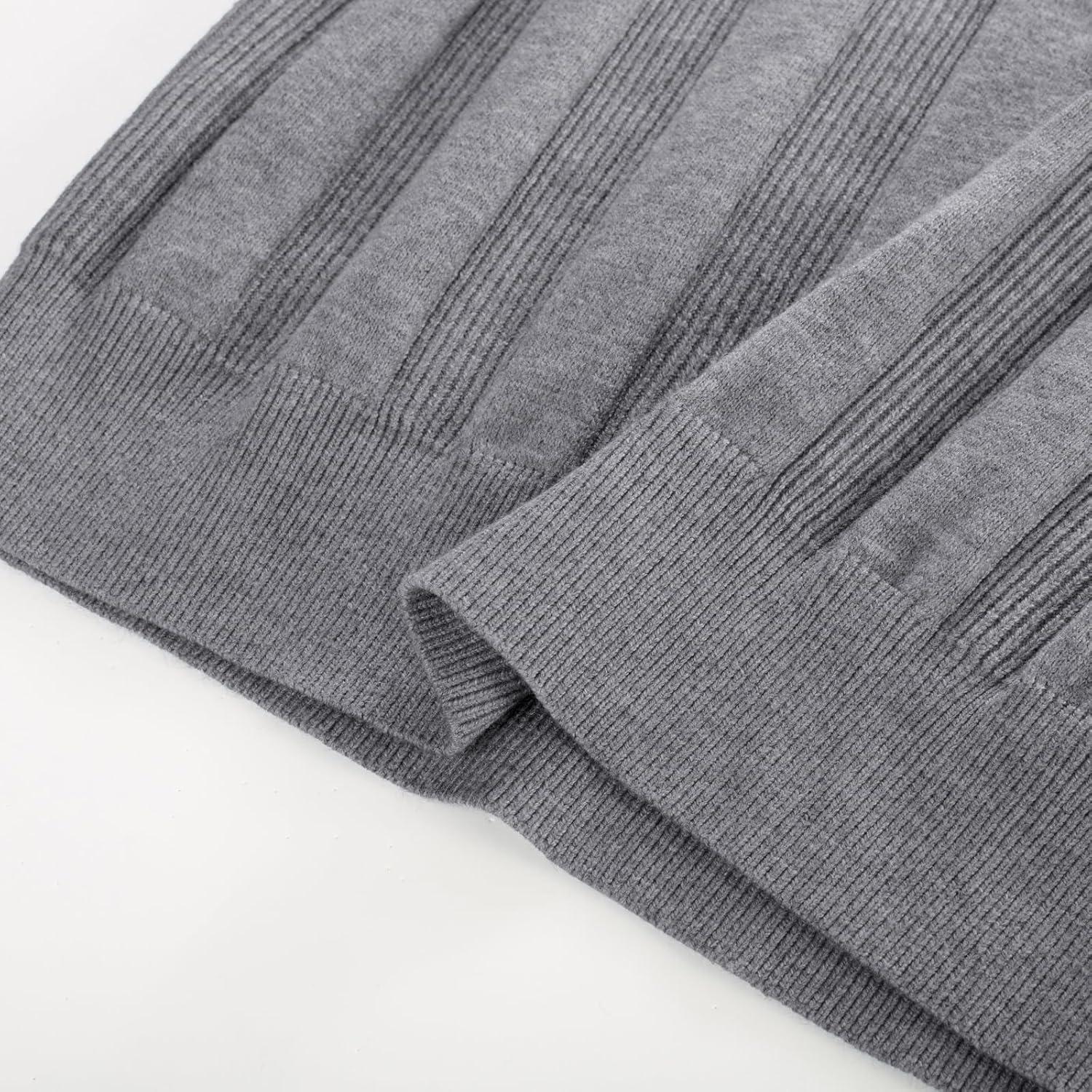 imagePJ PAUL JONES Mens Sweater Crew Neck Textured Long Sleeve Knitted Pullover SweatersGrey