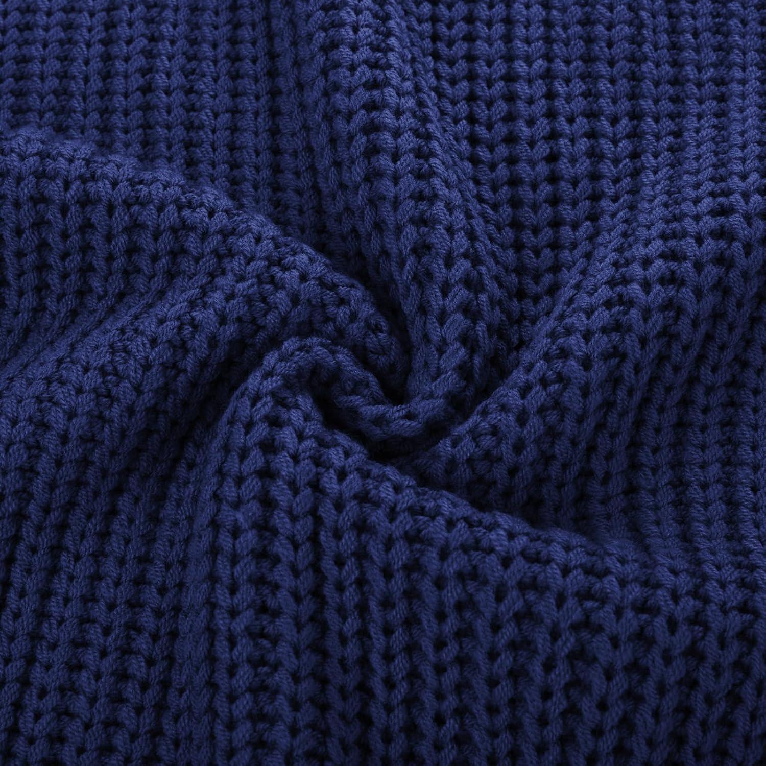 imagePJ PAUL JONES Mens Sweater Crewneck Knit Sweaters Casual Textured Pullover SweaterRoyal Blue