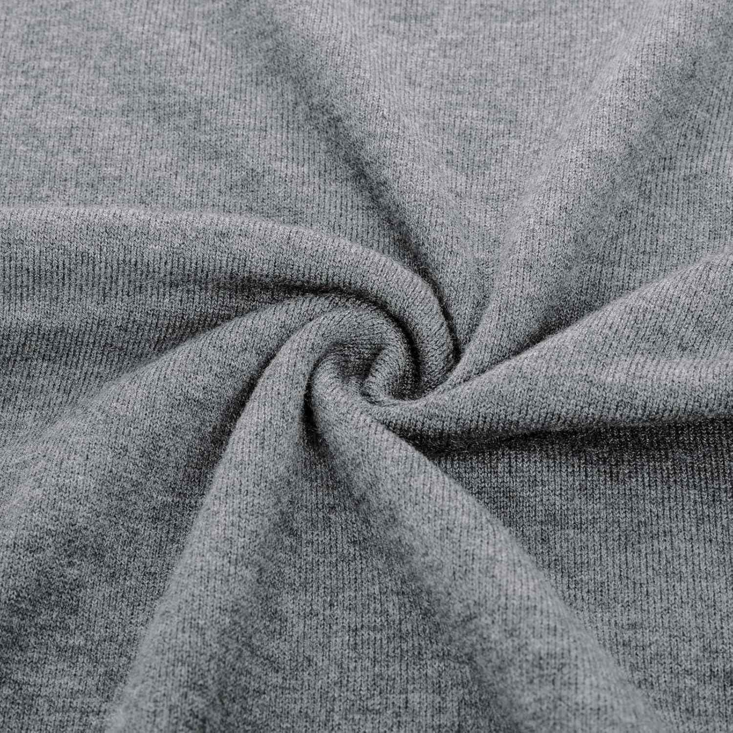 imagePJ PAUL JONES Mens Sweater Vest Wool Blended Knitted Vest Sweaters VNeck Sleeveless Pullover VestsLight Gray