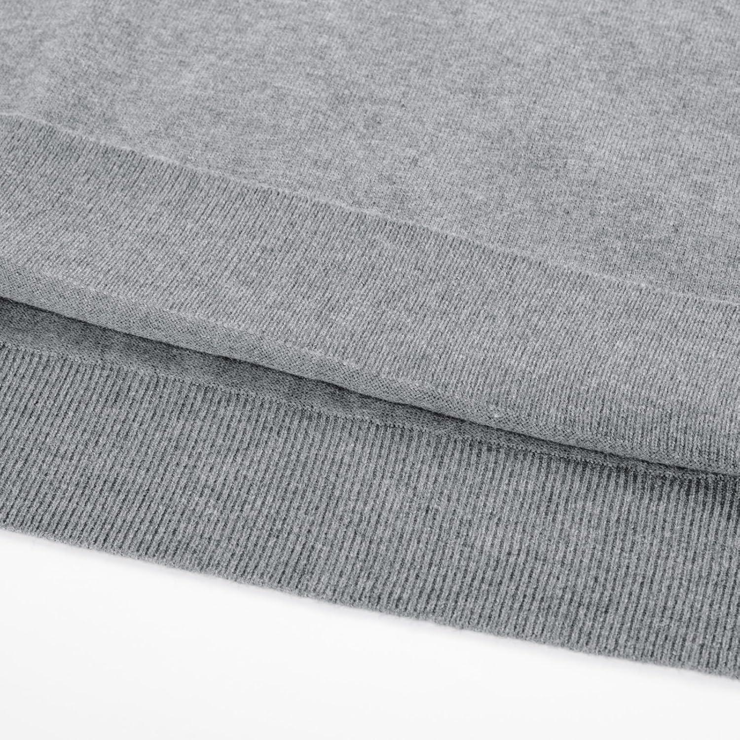 imagePJ PAUL JONES Mens Sweater Vest Wool Blended Knitted Vest Sweaters VNeck Sleeveless Pullover VestsLight Gray