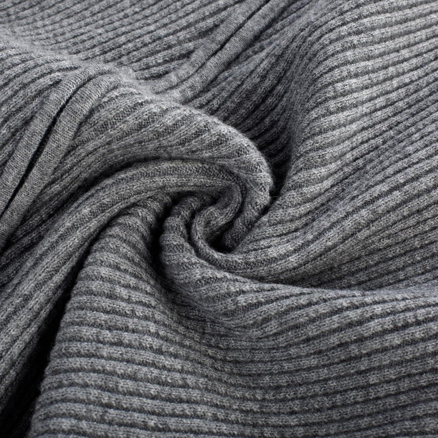 imagePJ PAUL JONES Mens Sweater Vests Slim Fit Twill Textured Full Zip Sleeveless Vests Casual OutwearLight Grey