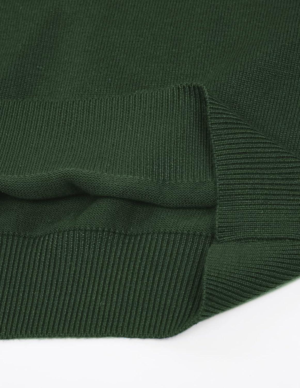 imagePJ PAUL JONES Mens VNeck Knitted Sweater Vest Solid Plain Sleeveless Pullover KnitwearDark Green