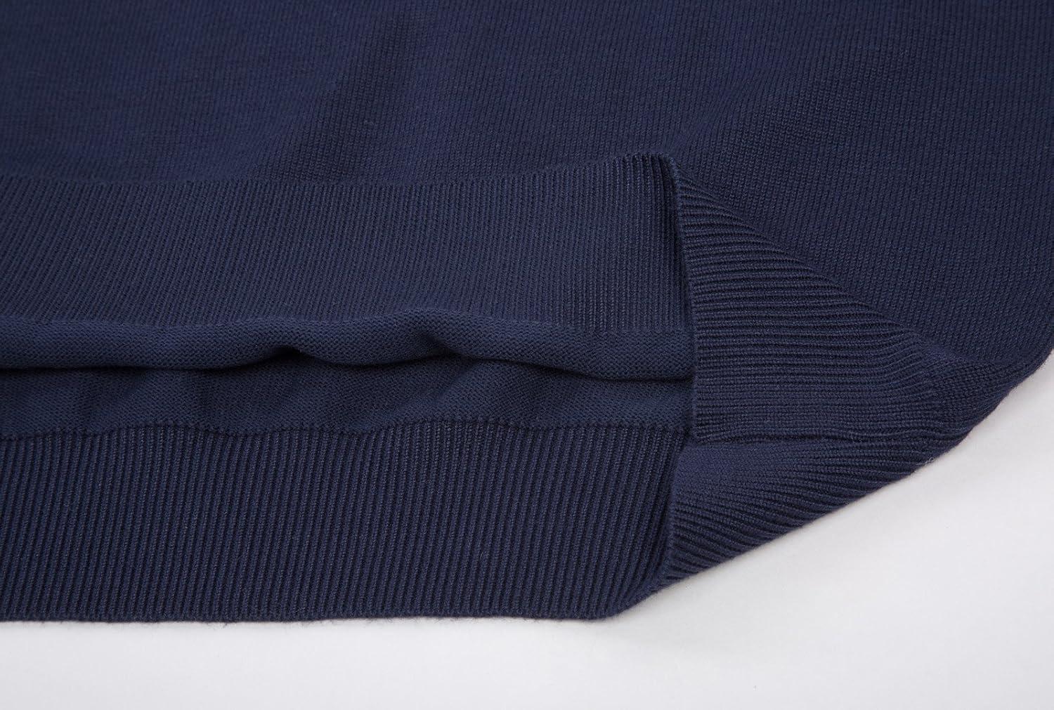 imagePJ PAUL JONES Mens VNeck Knitted Sweater Vest Solid Plain Sleeveless Pullover KnitwearNavy Blue