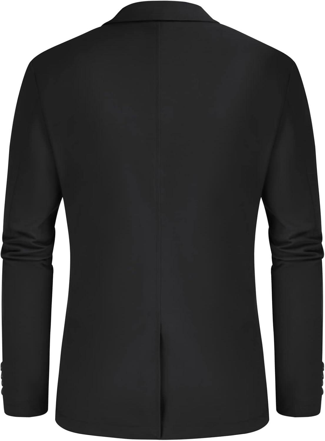 imagePJ Paul Jones Mens Cotton Twill Blazer Jacket Lightweight Casual Slim Fit Sport CoatBlack