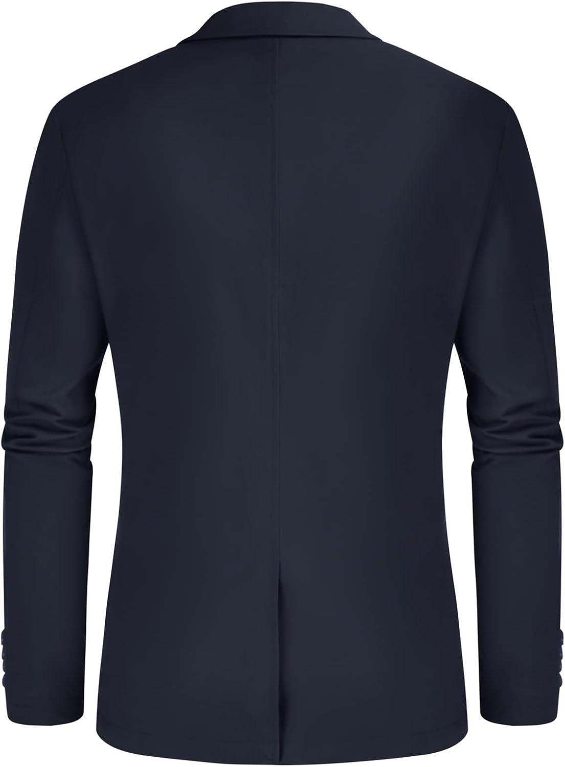 imagePJ Paul Jones Mens Cotton Twill Blazer Jacket Lightweight Casual Slim Fit Sport CoatNavy