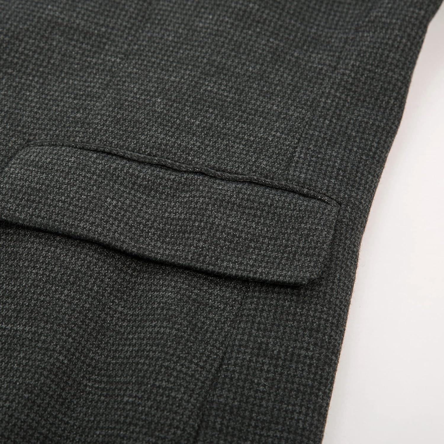 imagePJ Paul Jones Mens Herringbone Blazer Jacket Lightweight Casual Knit Sport CoatGridgrey