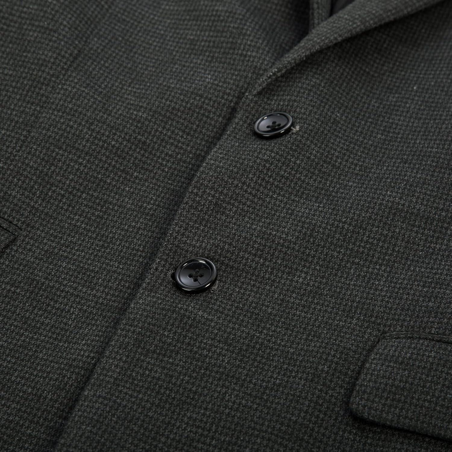 imagePJ Paul Jones Mens Herringbone Blazer Jacket Lightweight Casual Knit Sport CoatGridgrey