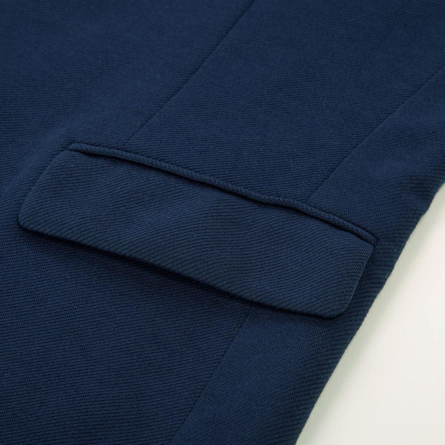 imagePJ Paul Jones Mens Herringbone Blazer Jacket Lightweight Casual Knit Sport CoatLight Navy