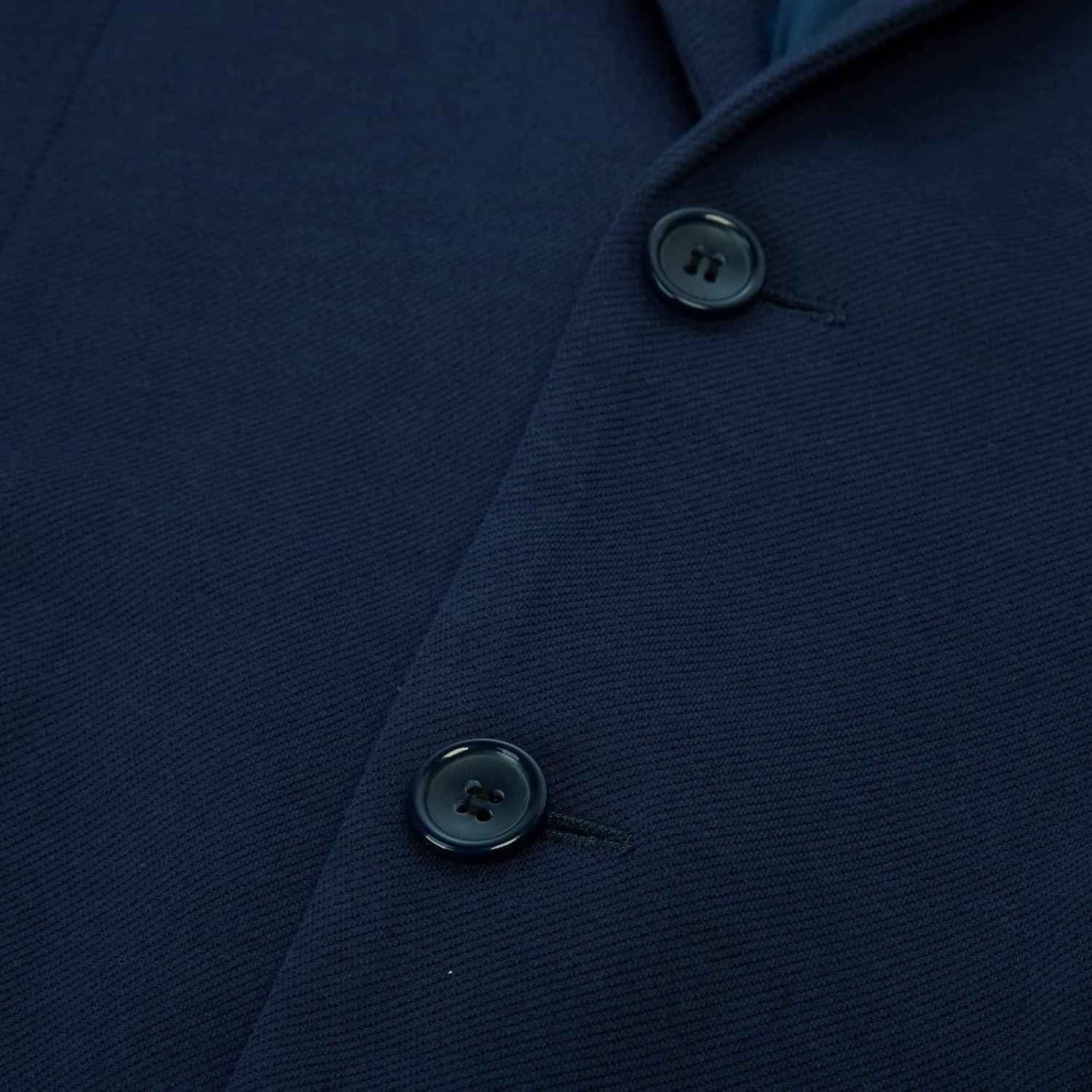 imagePJ Paul Jones Mens Herringbone Blazer Jacket Lightweight Casual Knit Sport CoatLight Navy