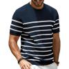 Navy Blue-striped