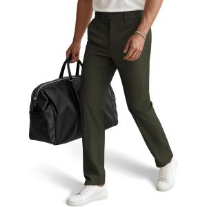 PJ PAUL JONES Mens Golf Pants Stretch Work Dress Pant Casual Classic Fit Lightweight Slacks Trousers with 5 Pockets(Army Green-b)