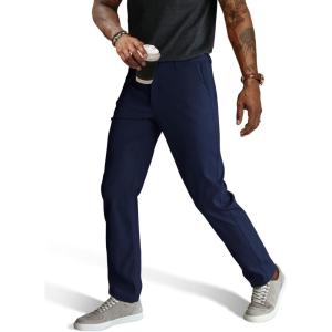 PJ PAUL JONES Mens Stretch Golf Pants Quick Dry Lightweight Casual Pants with Pockets(Navy)