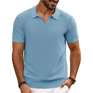 PJ PAUL JONES mens Classic(Light Blue-textured)