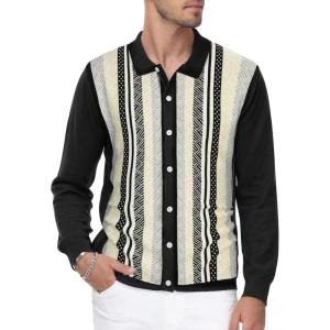 PJ PAUL JONES mens Classic(Long Sleeve-black)