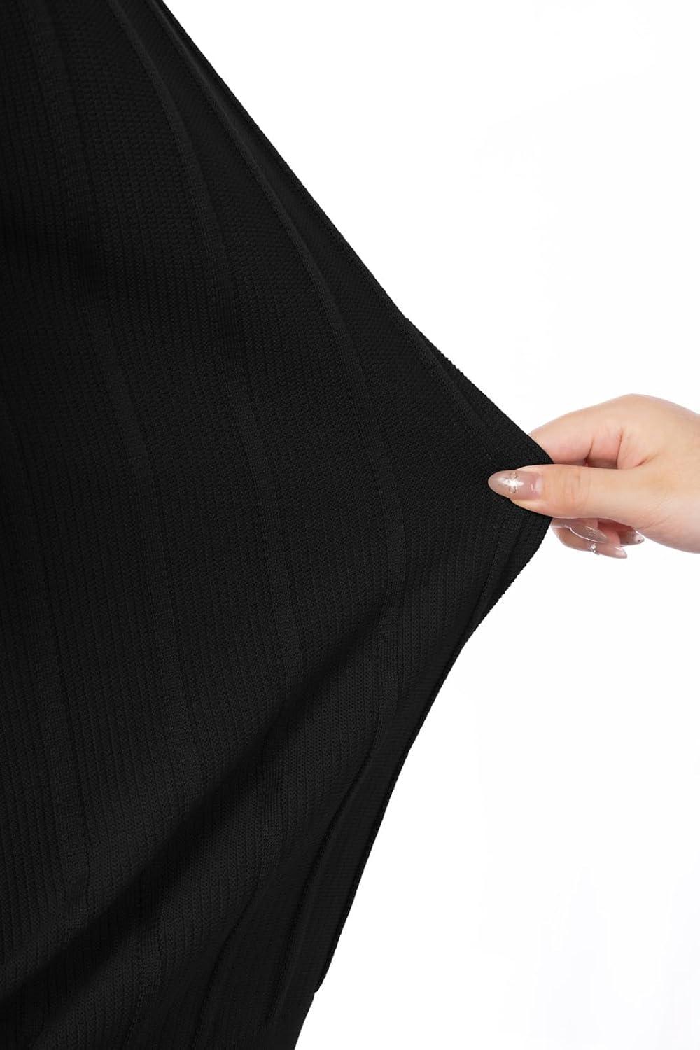 imagePJ PAUL JONES Men TShirts Crewneck Tee Shirt Ribbed Knit Tee Short Sleeve Texture T ShirtBlack